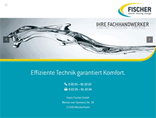 Tablet Screenshot of hans-fischer-gmbh.de